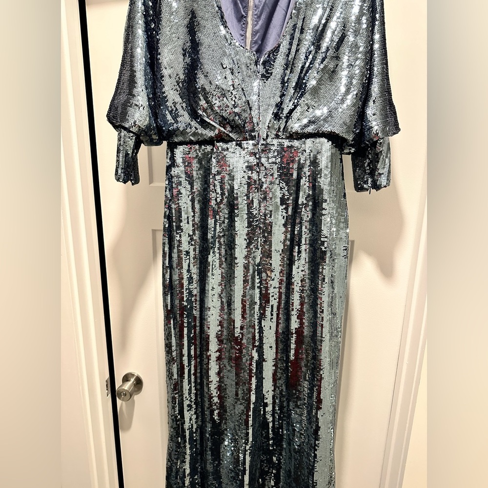 Aidan Mattox Sequin Gown - Size 4 - Euc - image 6